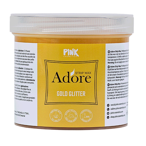 Gold Glitter Strip Wax met Tea Tree Oil 450g
