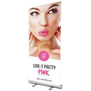Roll - up Banner PINK LOVE IT (Engels)