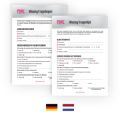 PINK Waxing Consultation Sheet GER / NL, 50 pcs - For individual consultation on waxing & aftercare