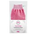 PINK Face & Body Peeling handschoen - roze