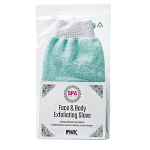 PINK Peeling handschoen - mintgroen