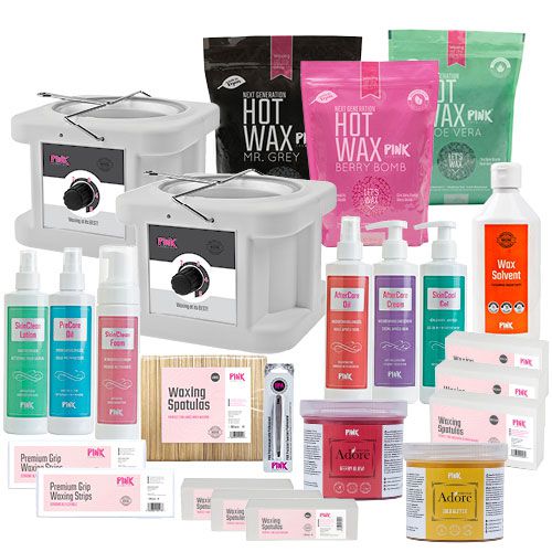 Depiladora Waxing Kit Deluxe with 2x1000 ml Wax Heaters included